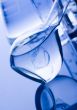 Blue chemistry vials