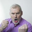 Angry senior man