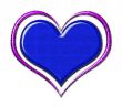 Blue and Purple Textured Heart