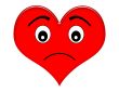 Cartoon Frowning Heart