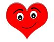 Cartoon Heart with Smile
