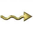 Golden Wavy Arrow