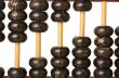 Abacus with beads as scale