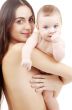 clean baby in mother hands 3
