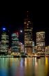 Brisbane River and City Skyline at Night