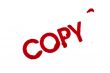 Copy: Rubber Stamp Print Isolated