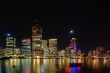 Brisbane by Night: City Moon and Dinghy