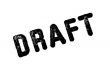 Draft: Rubber Stamp Print Isolated