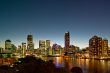 Brisbane River and City Skyline at Sunset