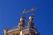 Gold crosses on domes