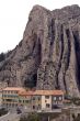 Rocky break above  Sisteron - town