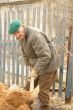  man digging ground