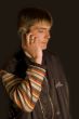 The man with phone