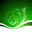 green vector background