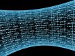 Abstract background with blue the Internet symbols