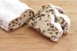 Sliced christmas stollen