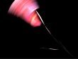 Abstract Red Rose Against a Black Background