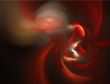 Abstract Red Silk on Black