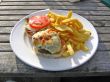Posh Burger and Chips