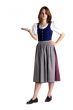 woman in Dirndl shows