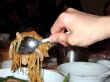 Chinese Chow Mein Noodles Being Served