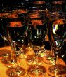 Wineglasses with white wine