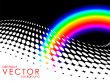 abstract vector background with rainbow