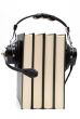 headphones and books