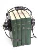 headphones and books
