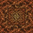 orange cutout tile