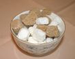 Brown and White Rock Sugar