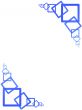 border with blue squares