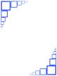Frame with blue squares