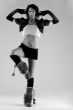 High fashion black and white pose