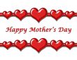 Mother`s Day Greeting with Hearts