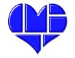 Heart Pieces in Blue