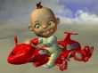Sky Bike and Toon Baby