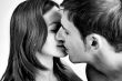 Boy kissing the girl