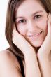 Sweet woman smiling