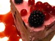 berries on cream pie