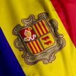 Andorran Flag Closeup