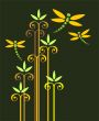 dragonflies and plants