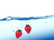 Strawberries in water