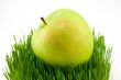 apple on grass