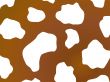 Cow design in brown and white