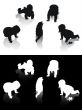 black and white silhouettes of childhood