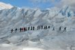 Trekking  on a glacier