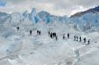 Trekking on Perito Moreno glacier, Argentina.