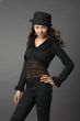 woman in black hat