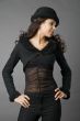 woman in black hat
